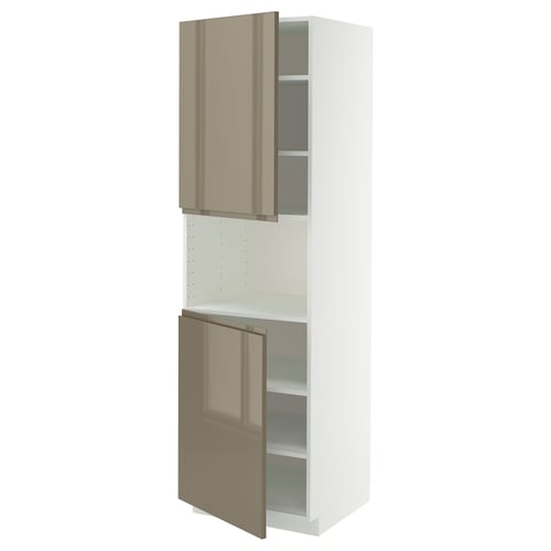 METOD Kabinet tinggi mikro + 2 pintu