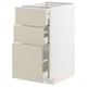 METOD / MAXIMERA Kabinet dasar + 3 laci