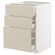 METOD / MAXIMERA Kabinet dasar + 3 laci