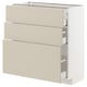 METOD / MAXIMERA Kabinet dasar + 3 laci