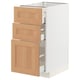 METOD / MAXIMERA Kabinet dasar + 3 laci