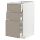 METOD / MAXIMERA Kabinet dasar + 3 laci