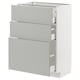 METOD / MAXIMERA Kabinet dasar + 3 laci