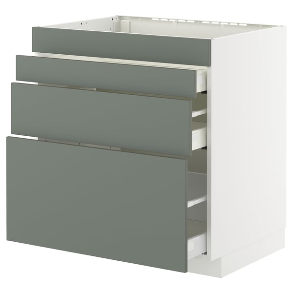 METOD / MAXIMERA Kabinet dasar hob/4 depan/3 laci
