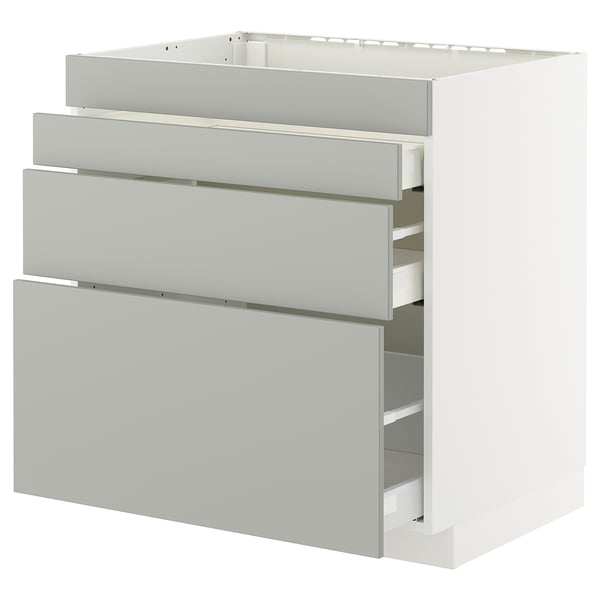 METOD / MAXIMERA Kabinet dasar hob/4 depan/3 laci