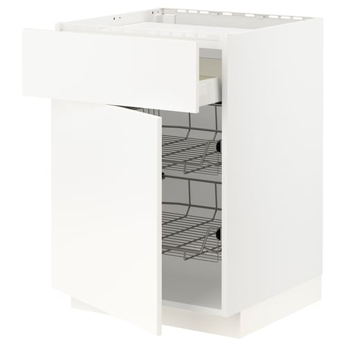 METOD / MAXIMERA Kabinet dasar hob/laci/2 bakul