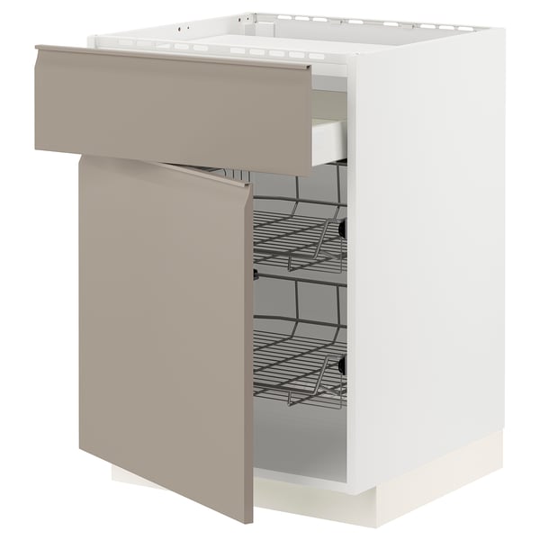 METOD / MAXIMERA Kabinet dasar hob/laci/2 bakul