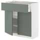 METOD / MAXIMERA Kabinet dasar + laci/2 pintu
