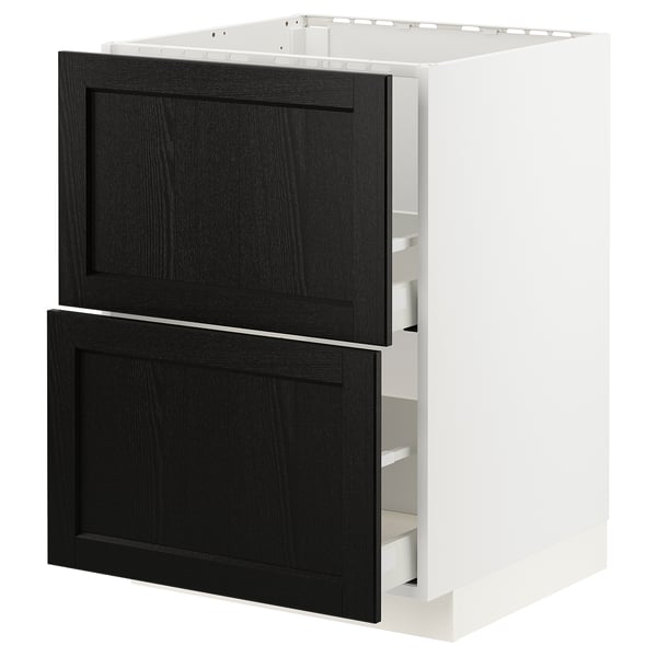 METOD / MAXIMERA Kabinet dasar sink + 2 depan/2 laci