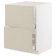 METOD / MAXIMERA Kabinet dasar sink + 2 depan/2 laci