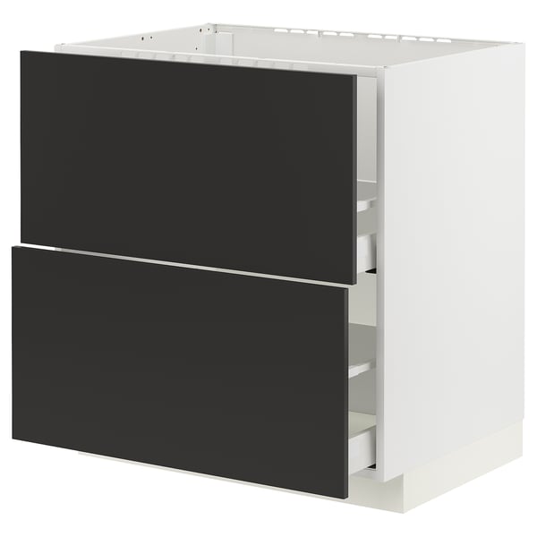 METOD / MAXIMERA Kabinet dasar sink + 2 depan/2 laci