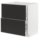 METOD / MAXIMERA Kabinet dasar sink + 2 depan/2 laci