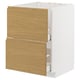 METOD / MAXIMERA Kabinet dasar sink + 2 depan/2 laci