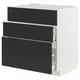 METOD / MAXIMERA Kabinet dasar sink + 3 depan/2 laci