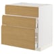METOD / MAXIMERA Kabinet dasar sink + 3 depan/2 laci