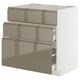 METOD / MAXIMERA Kabinet dasar sink + 3 depan/2 laci