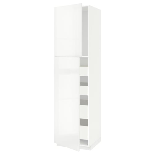 METOD / MAXIMERA Kabinet tinggi + 2 pintu/4 laci