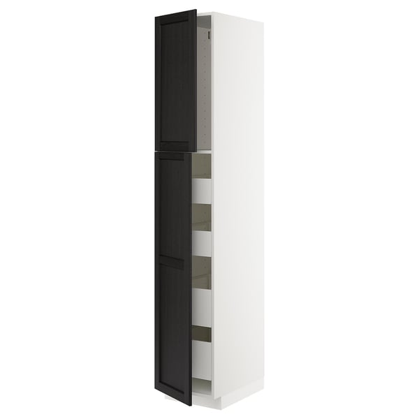 METOD / MAXIMERA Kabinet tinggi + 2 pintu/4 laci