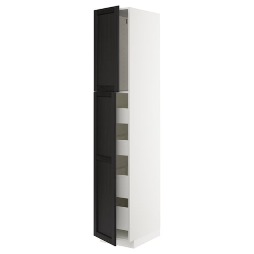 METOD / MAXIMERA Kabinet tinggi + 2 pintu/4 laci