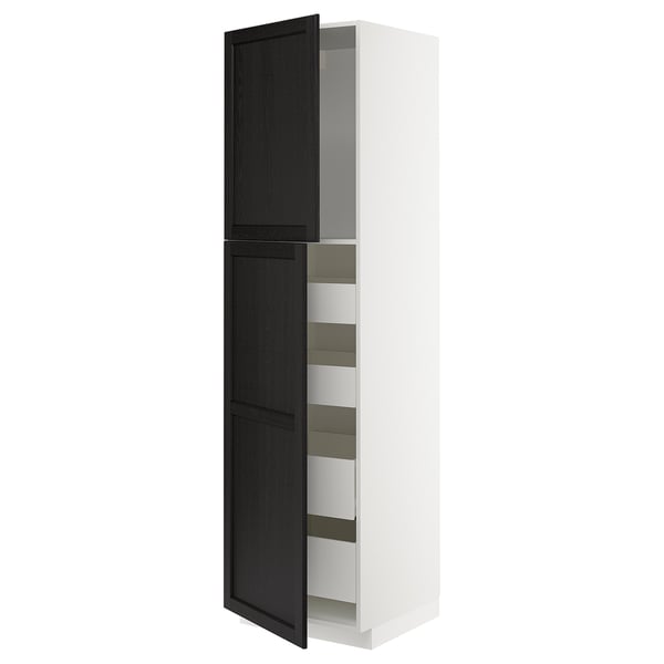 METOD / MAXIMERA Kabinet tinggi + 2 pintu/4 laci