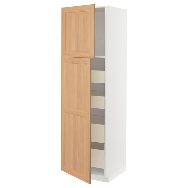 METOD / MAXIMERA Kabinet tinggi + 2 pintu/4 laci