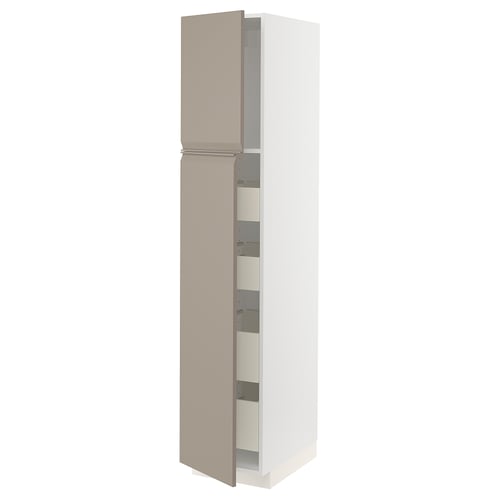METOD / MAXIMERA Kabinet tinggi + 2 pintu/4 laci