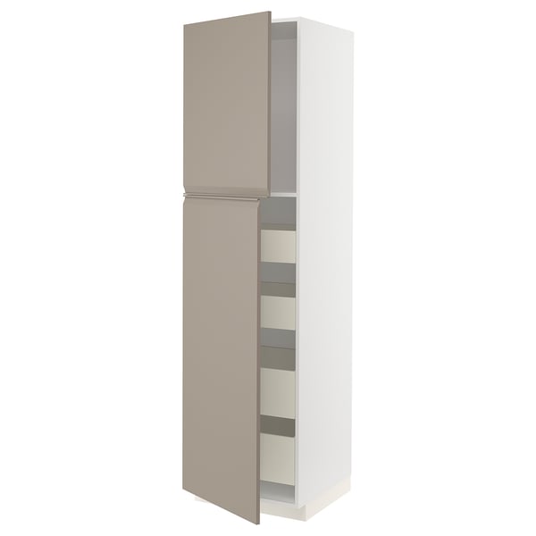 METOD / MAXIMERA Kabinet tinggi + 2 pintu/4 laci