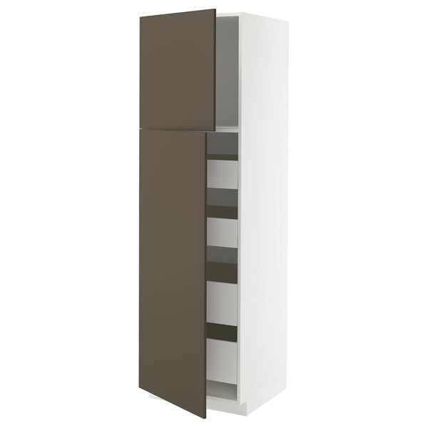 METOD / MAXIMERA Kabinet tinggi + 2 pintu/4 laci