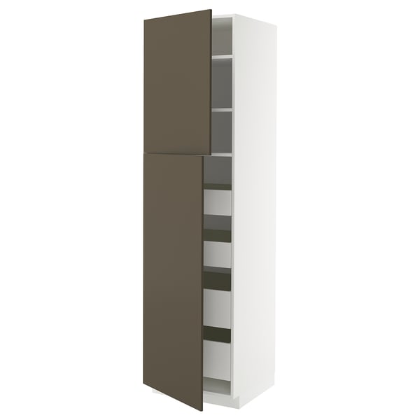 METOD / MAXIMERA Kabinet tinggi + 2 pintu/4 laci
