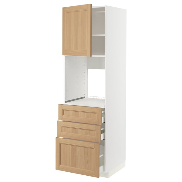 METOD / MAXIMERA Kabinet tinggi ketuhar+2 pintu/laci