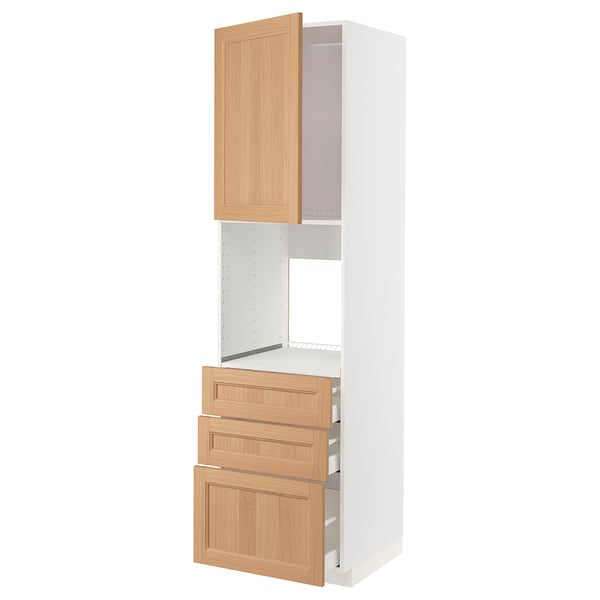 METOD / MAXIMERA Kabinet tinggi ketuhar+2 pintu/laci