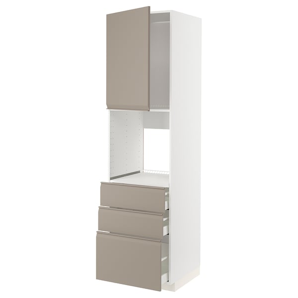 METOD / MAXIMERA Kabinet tinggi ketuhar+2 pintu/laci
