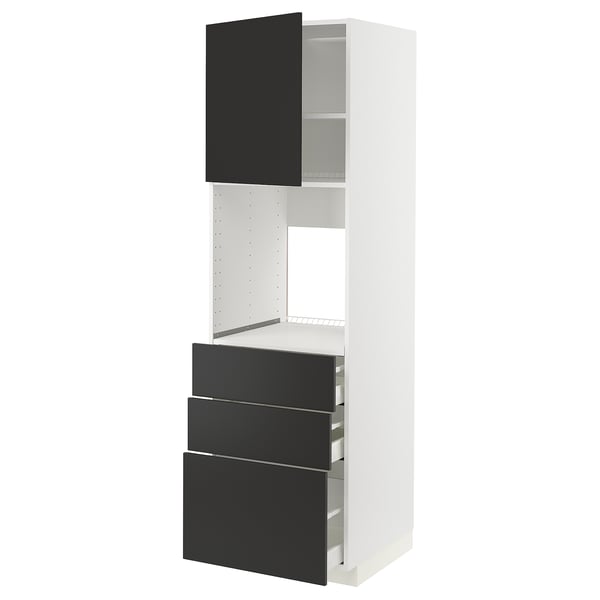 METOD / MAXIMERA Kabinet tinggi ketuhar+2 pintu/laci