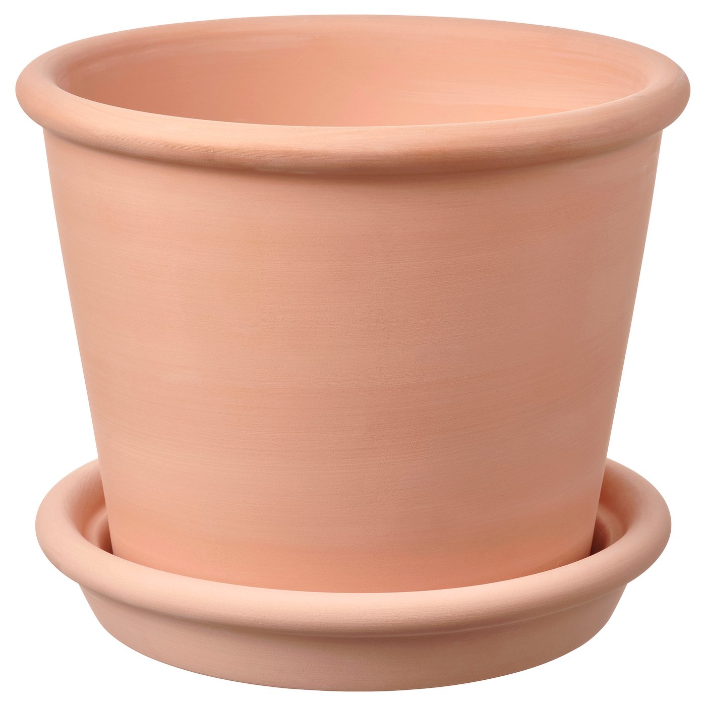 MUSKOTBLOMMA Pasu tanaman beralas, dalam/luar terracotta, 15 cm