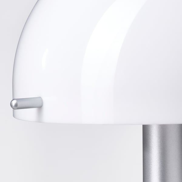 NÖDMAST Lampu mudah alih LED berbateri, putih/hitam, 26 cm
