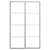 PAX Rangka spsg pntu gelangsar dg rel, aluminium, 150x236 cm