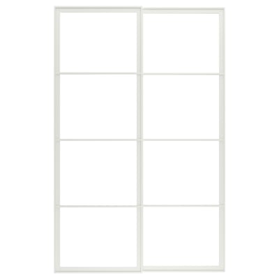 PAX Rangka spsg pntu gelangsar dg rel, putih, 150x236 cm