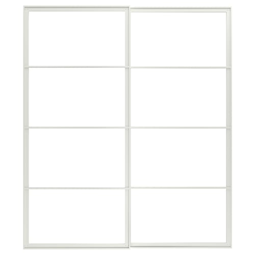 PAX Rangka spsg pntu gelangsar dg rel, putih, 200x236 cm