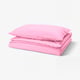 PILTANDVINGE Sarung duvet dan sarung bantal, merah jambu, 150x200/50x80 cm