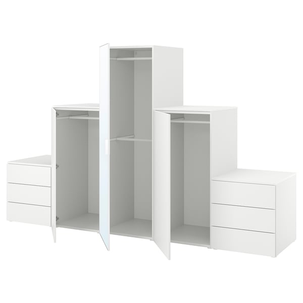 PLATSA Almari pakaian + 3 pintu + 6 laci