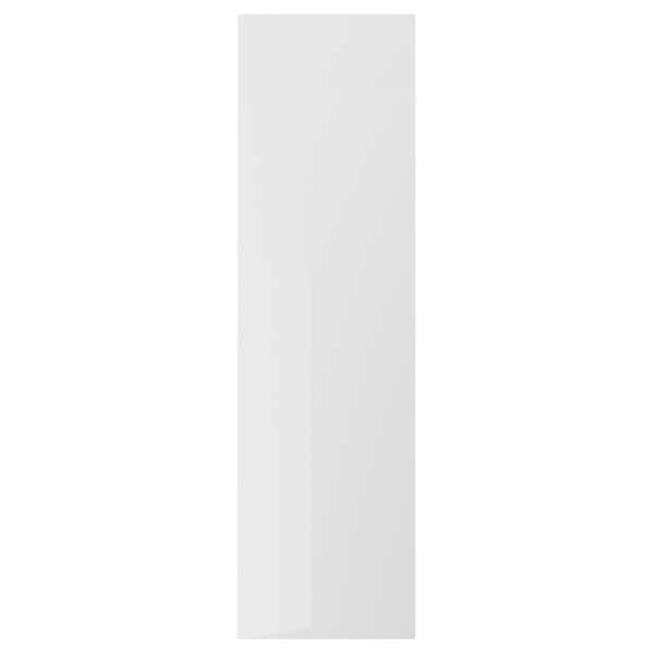 RINGHULT Pintu, berkilat kelabu muda, 40x140 cm