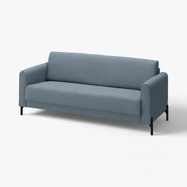 SALTMYRAN Sofa 3 tempat duduk, Öreryd biru