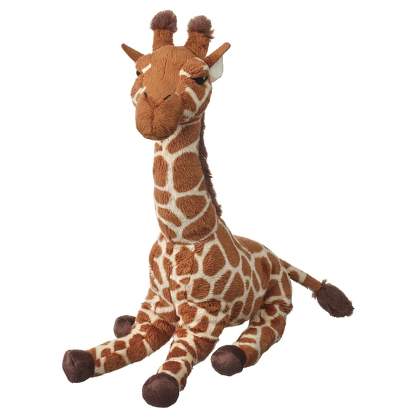 SANDLÖPARE Mainan lembut, anak zirafah/coklat, 45 cm
