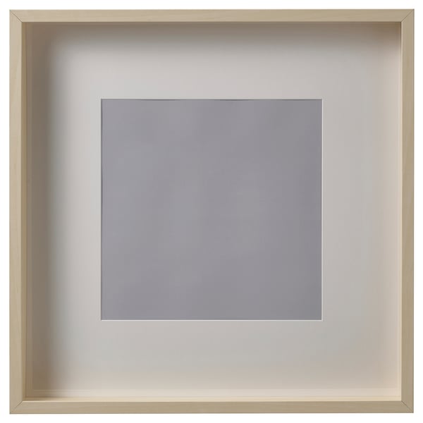 SANNAHED Bingkai, kesan kayu birch, 50x50 cm