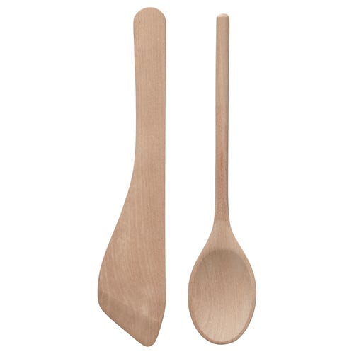 SJÖKEX Set 2 unit peralatan dapur, birch