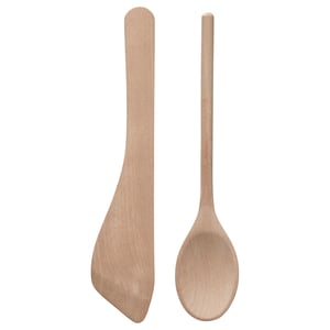 SJÖKEX Set 2 unit peralatan dapur, birch