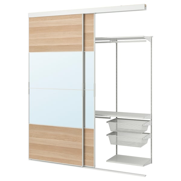 SKYTTA / BOAXEL Almari pakaian capai terus + pintu