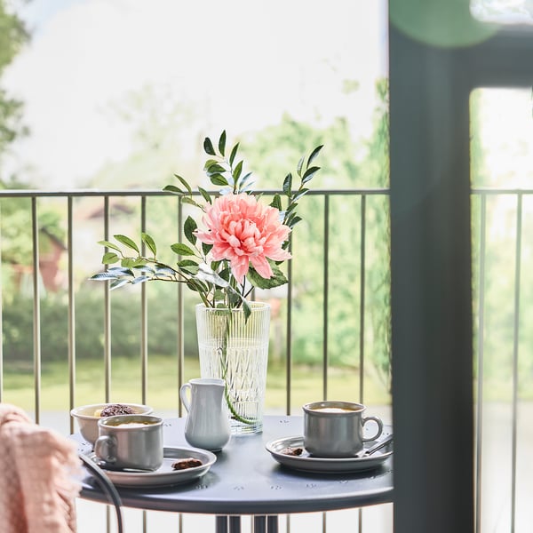 SMYCKA Bunga tiruan, dalam/luar Dahlia/merah jambu lembut, 67 cm