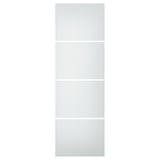 SVARTISDAL 4 panel utk rangka pintu gelangsar, putih kesan kertas, 75x236 cm