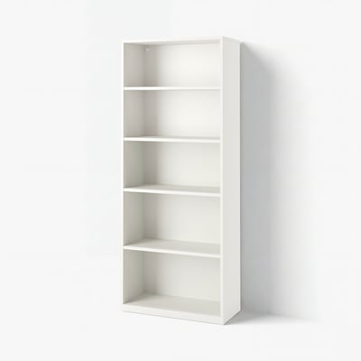 TONSTAD Rak buku, putih pudar, 81x37x201 cm